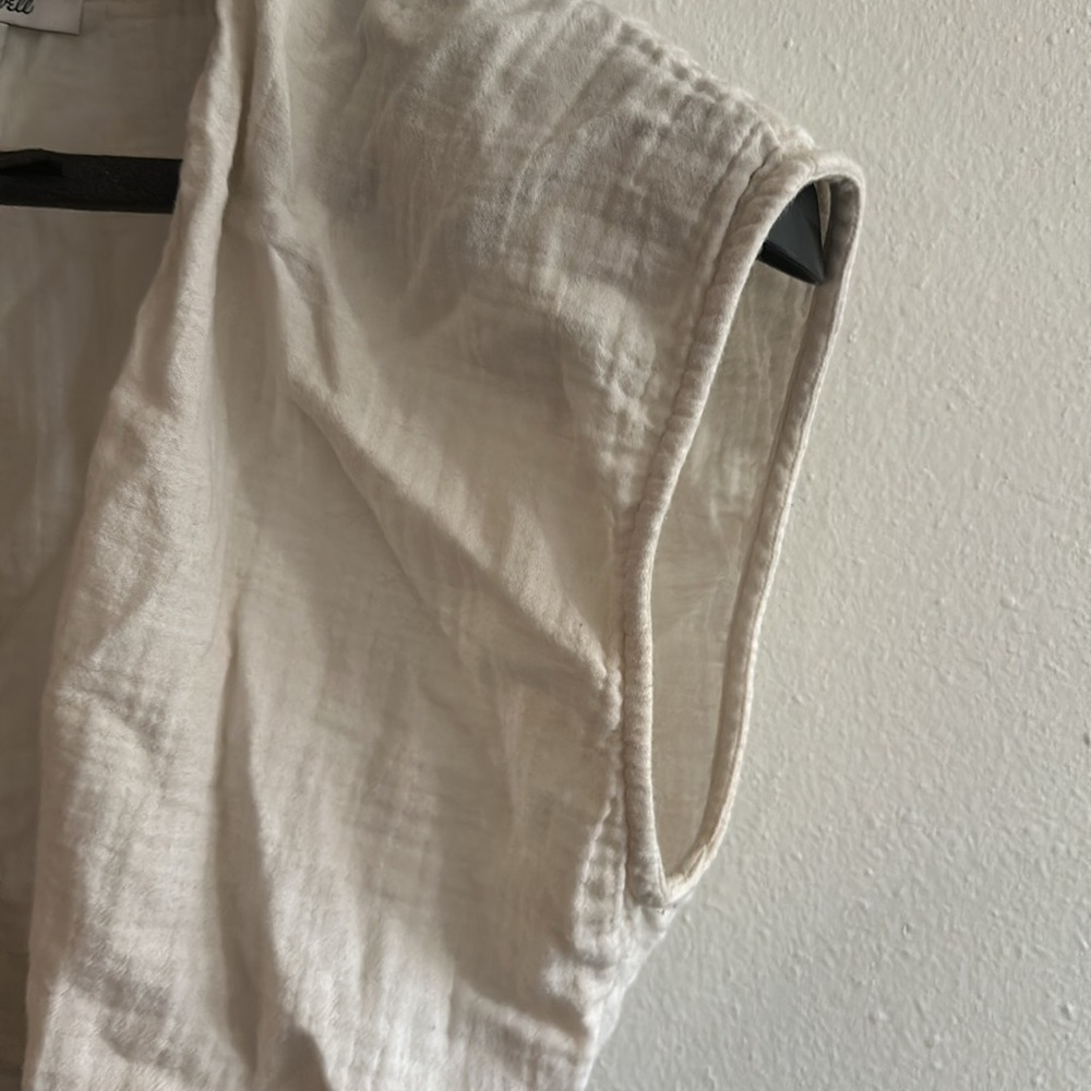 Madewell tie front shirt - Picture 4 of 6